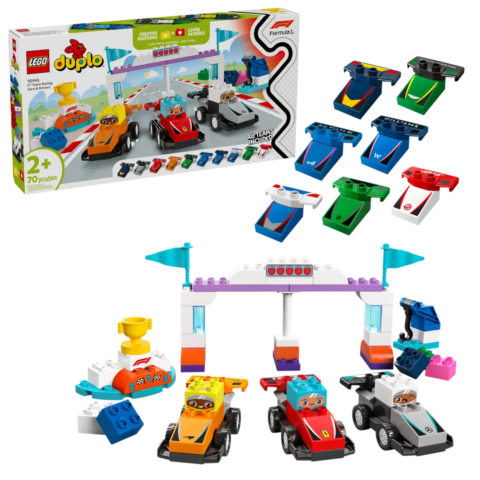 LEGO® DUPLO® F1® Team Race Cars & Drivers 10445