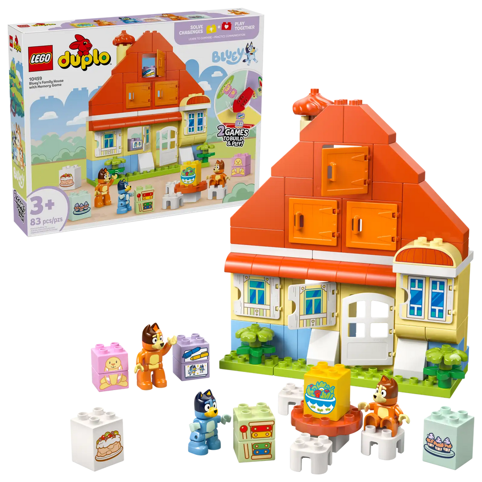LEGO® DUPLO® Bluey's Family House with Memory Game 10459