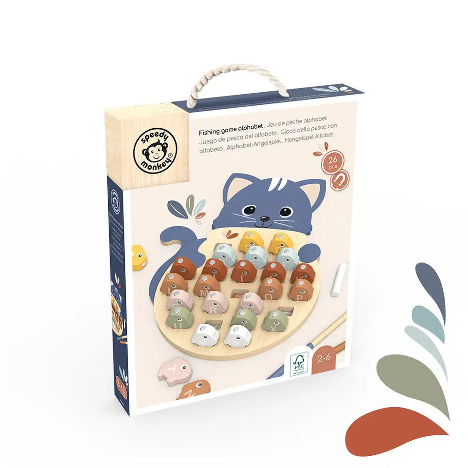 Speedy Monkey: Fishing Game Alphabet