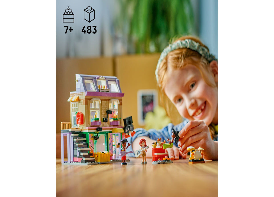 LEGO® Friends Music Store Apartment 42653 Building Kit. 483 Pieces