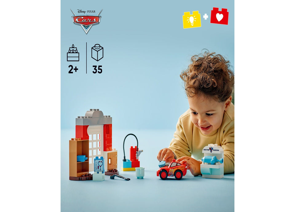LEGO DUPLO Disney McQueen's Garage Adventure 10456 Building Set. 35 Pieces