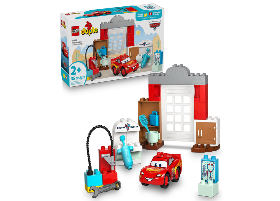 LEGO DUPLO Disney McQueen's Garage Adventure 10456 Building Set. 35 Pieces
