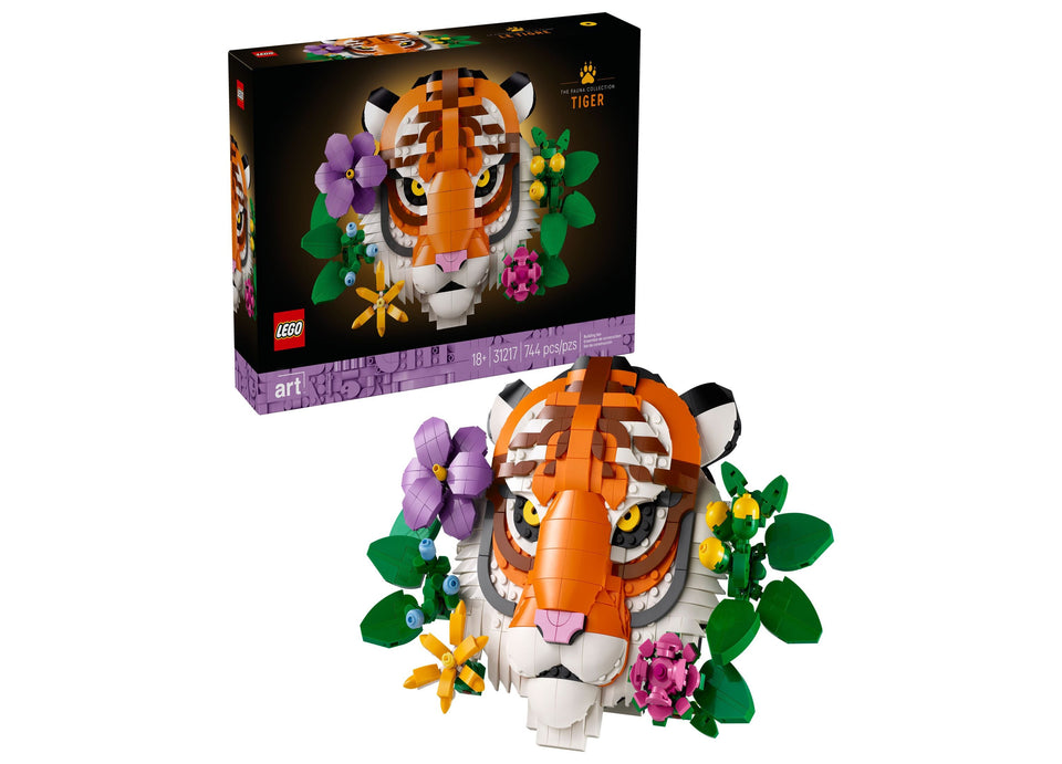 LEGO Art The Fauna Collection Tiger 31217 Creative Building Set. 744 Pieces