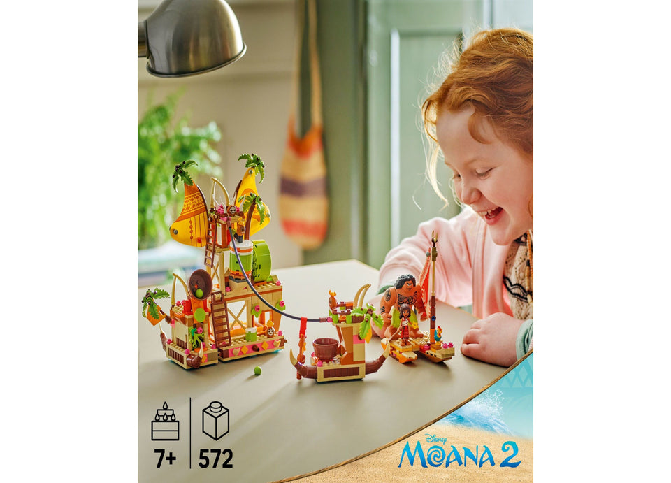 LEGO Disney Princess Moana's Kaka mora Barge Adventure Playset - 572 Pieces