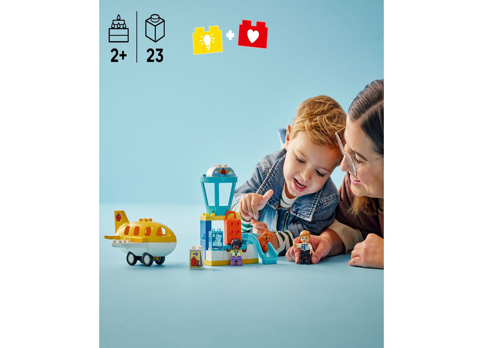 LEGO DUPLO Town First Time at the Airport 10443 Building Set - 23 Pieces