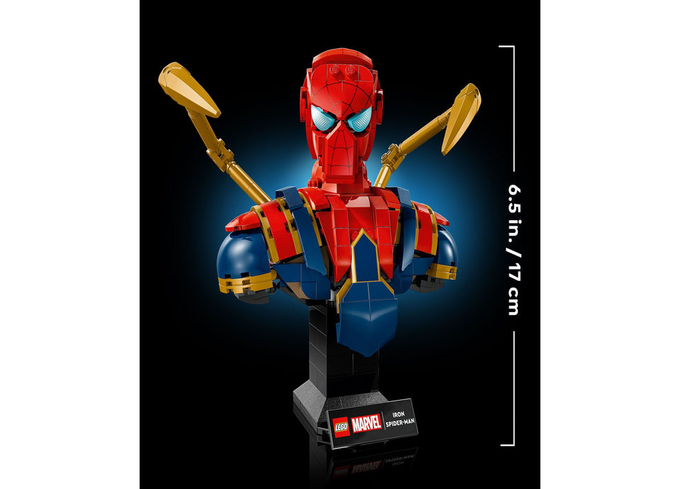 LEGO® Marvel Iron Spider-Man Bust Building Set for Adults - 76326. 379 Pieces
