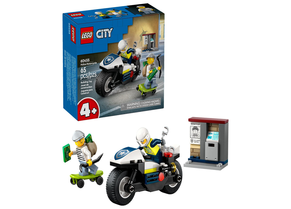 LEGO City Police Motorcycle Chase 60455 Building Kit. 65 Pieces