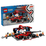 LEGO® F1® Pit Stop & Pit Crew with Ferrari Car 60443