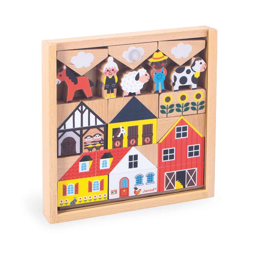 Janod Crossroads Countryside Building Blocks