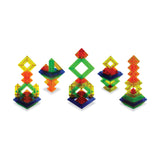 Popular Playthings Sakkaro Geometry Toy 15-Piece Colorful Building Set