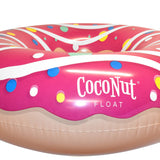 CocoNut Float Pink Sprinkled & Glazed Donut 48 Inflatable Pool Ring