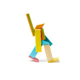 Tegu Magnetic Wooden Blocks. 14-Piece Set. Tints