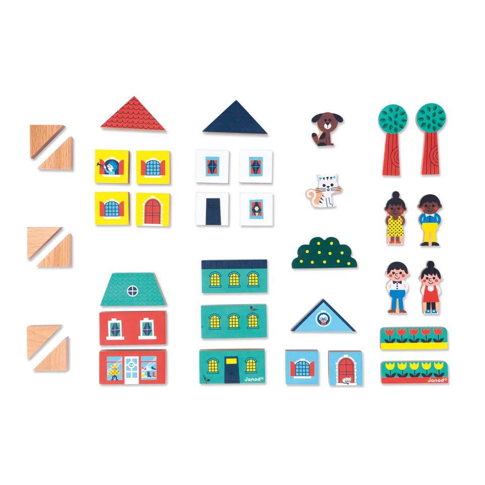 Janod Crossroads City Building Blocks