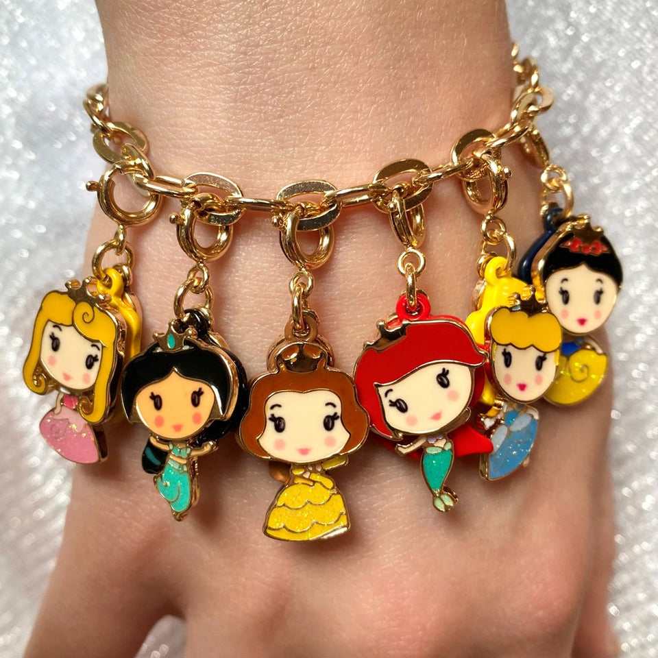 Charm It Disney Gold Swivel Belle
