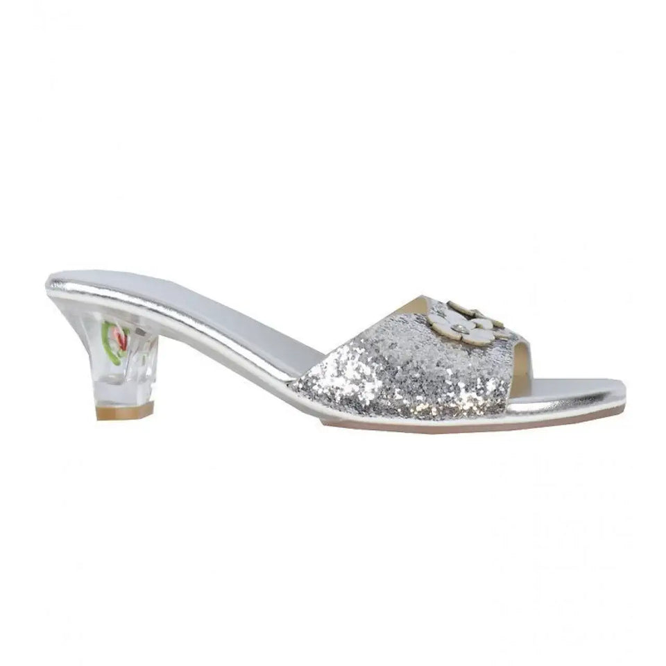 Speedy Monkey: Dress Up - High Heel Slipper Metallic Silver