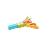 Tegu Magnetic Wooden Blocks. 14-Piece Set. Tints