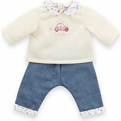 Corolle Dolls Clothes 12 Weekend in Paris: Long Sleeve T-Shirt & Jeans