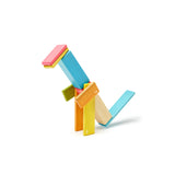 Tegu Magnetic Wooden Blocks. 14-Piece Set. Tints