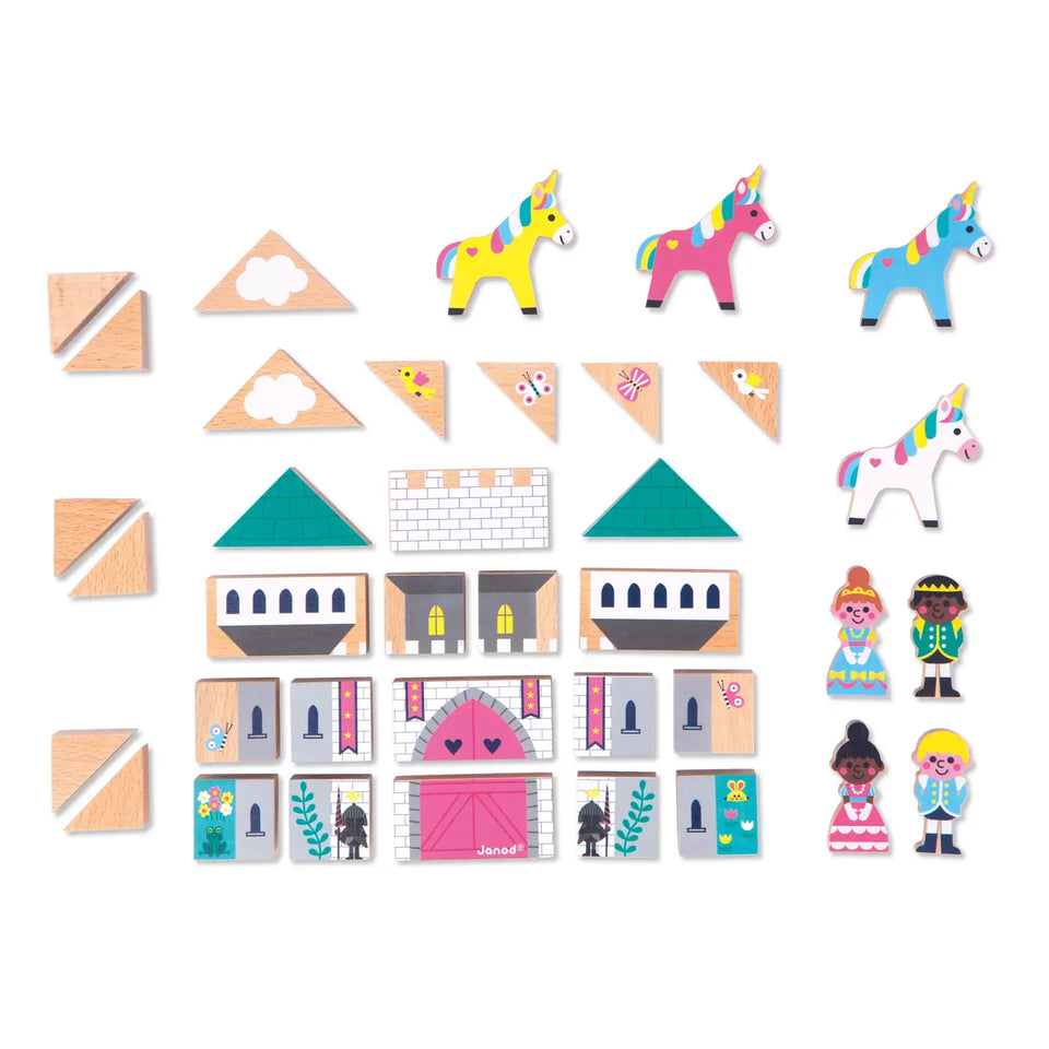 Janod Crossroads Enchanted Kingdom Building Blocks