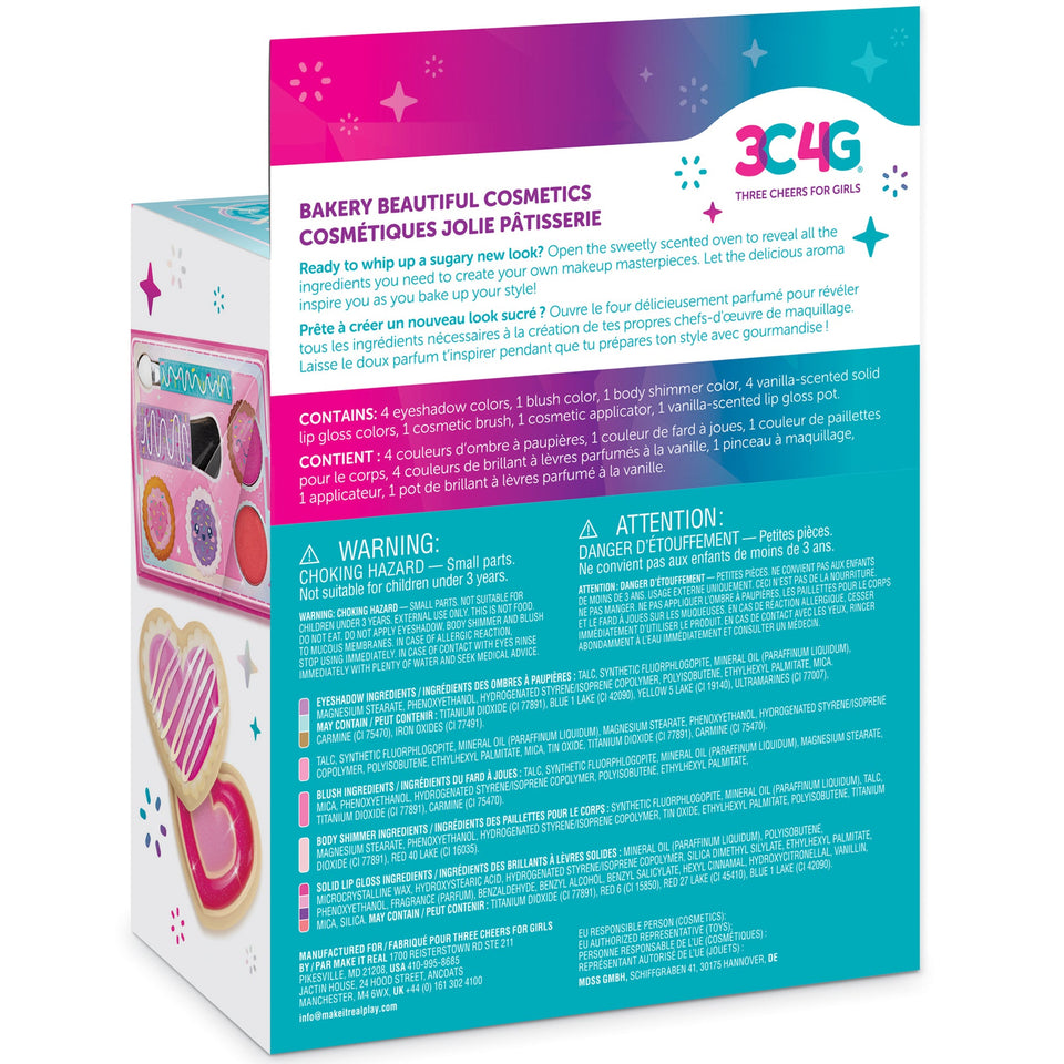 3C4G Bakery Beautiful Vanilla-Scented Cosmetic Set - For Kids 8+