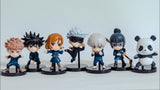 Adverge Jujutsu Kaisen 2.2 inch Mini Figure Set - Itadori. Gojo. Panda. Kugisaki